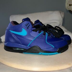 Men’s Nike Air Flight 89 Hornets Vivid Purple Size 8.5 - CJ5390-500 EUC
